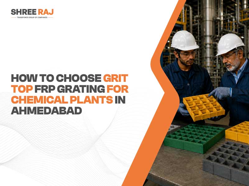 Grit Top FRP Grating for Chemical Plants